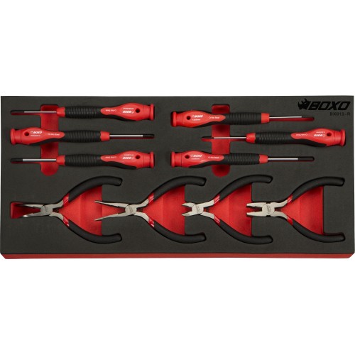 BOXO 10Pc Precision Screwdriver & Mini Pliers Set