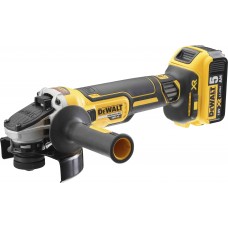 DeWalt 18v 125mm Brushless Angle Grinder (Supplied With 2 X 5 Ah Batteries & Charger)